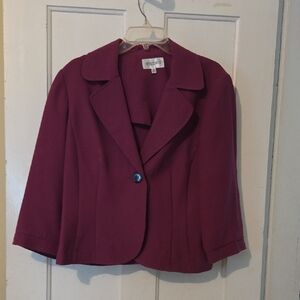 Studio I Plum Single-Button Blazer